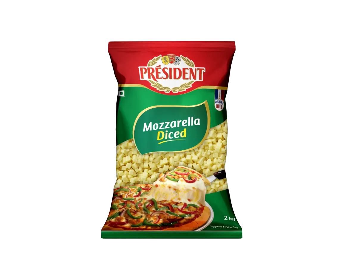 President India Cheese Mozzarella Diced 2kg